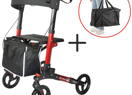 Rollator Plaza Lite + Opbergtas - HalloVitaal