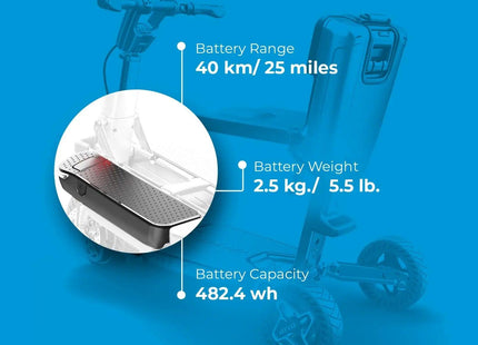 Accupakket XL - ATTO scootmobiel - HalloVitaal